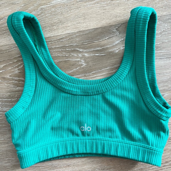 Alo Wellness Bra Green Size Small - Picture 2 of 4